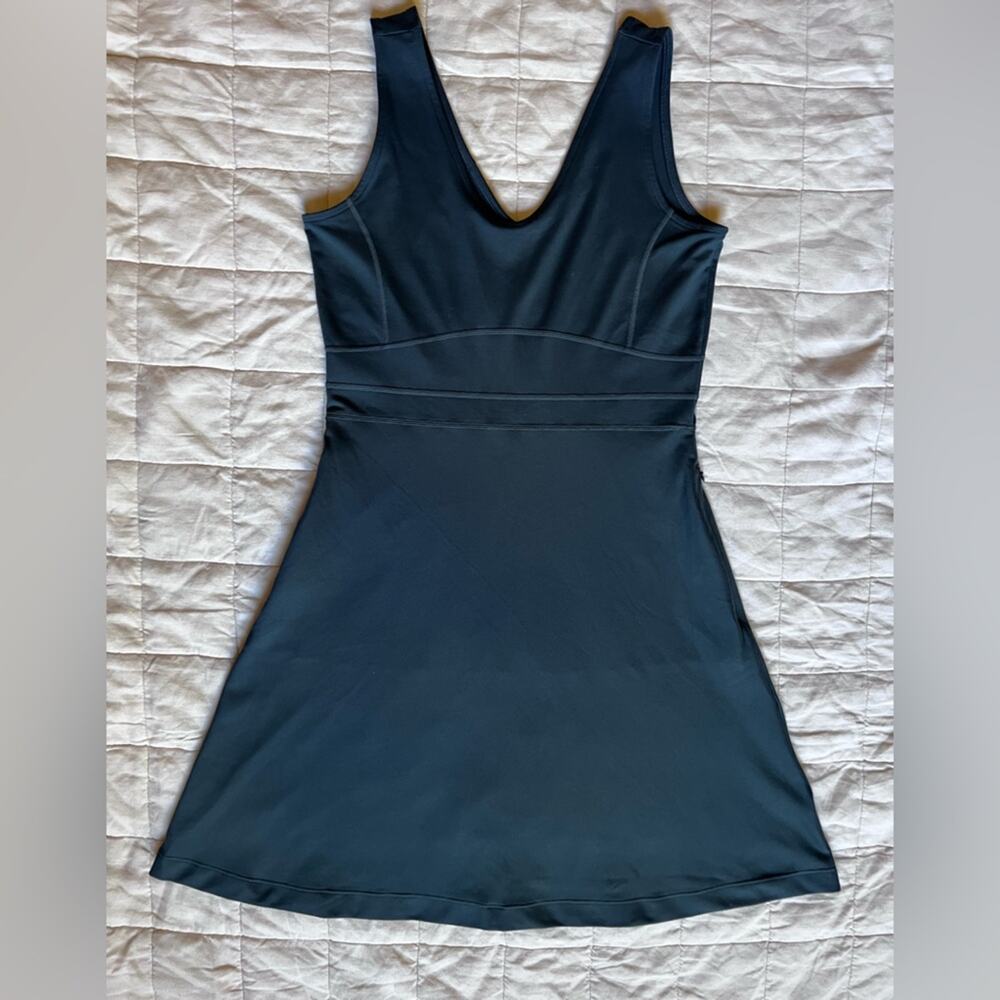Title Nine Navy Sleeveless Dream V-Neck Athletic Dress Convertible Romper -Small